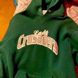 Green lady crusaders hoodie
